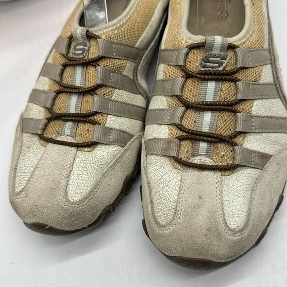 Skechers tan gray slip on sneakers size 8 SKT4802A - Picture 3 of 10
